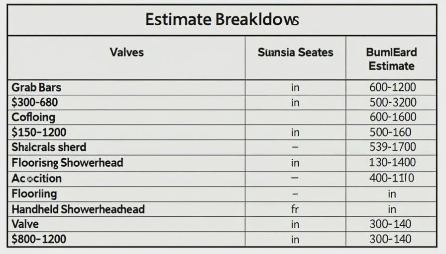 Itemized bathroom safety costs vs bundled price.