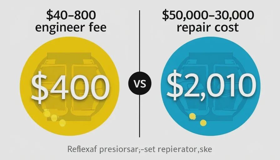 Engineer fee vs repair cost comparison.