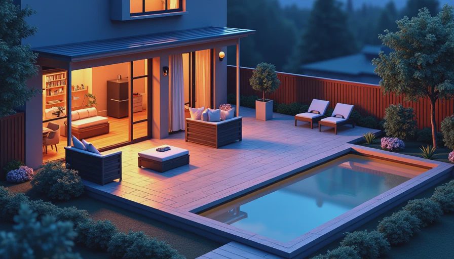 Visual context for backyard patio ideas