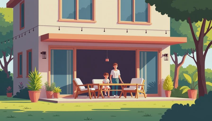 Visual context for outdoor patio ideas