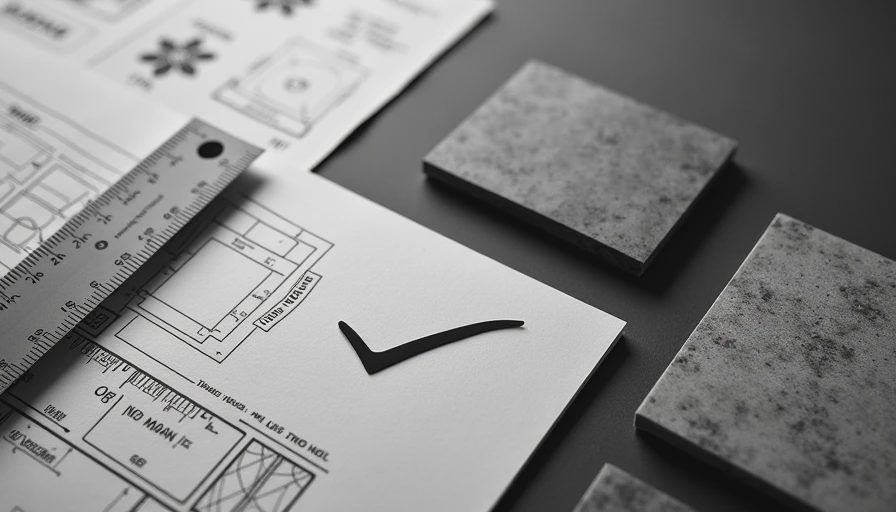 Visual context for concrete countertops