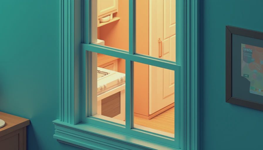 Visual context for kitchen window