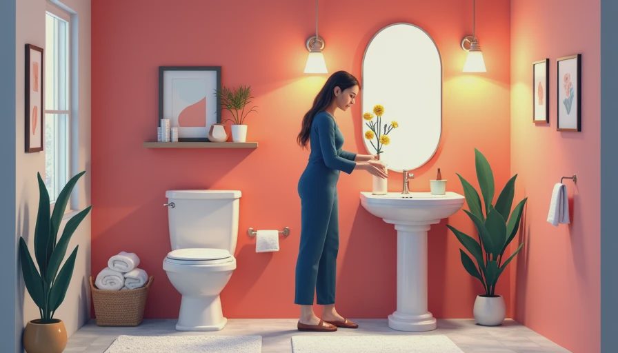 Visual context for guest bathroom ideas
