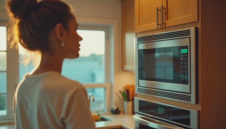 Visual context for built in microwave
